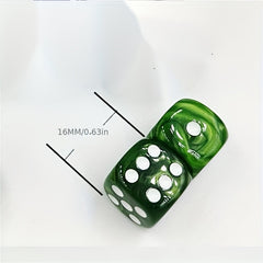 20 Pieces 16mm Colored Acrylic Dice Set for Club Party Home Games