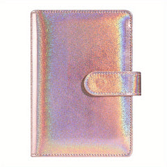 A6 Binder Glitter PU Leather Notebook with Magnetic Closure