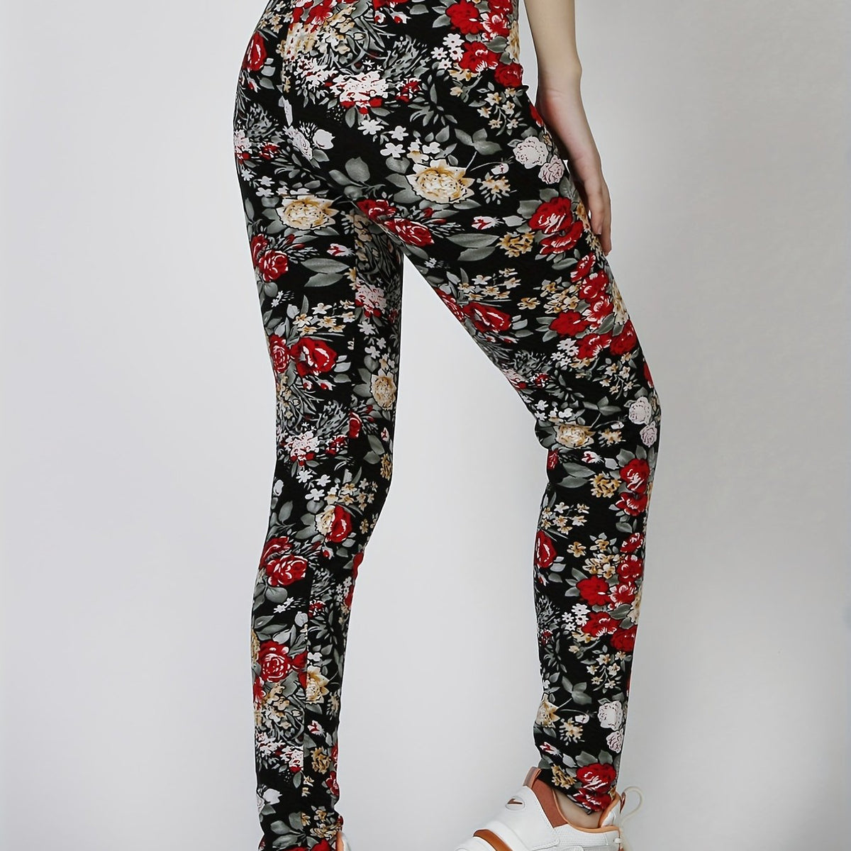 Women's Flower High Waist Leggings