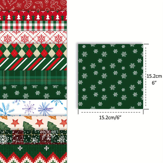 Christmas Scrapbook Paper Pad - 24 Sheets Single Sided Pattern Paper