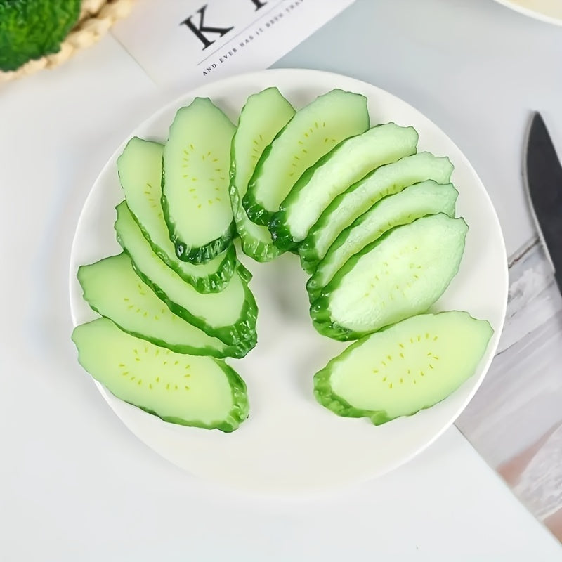 Halloween Christmas Gift Simulated Cucumber Slices Vegetables Fruits