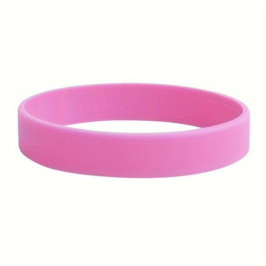 Silicone Rubber Wristband Cuff Bracelet Sports