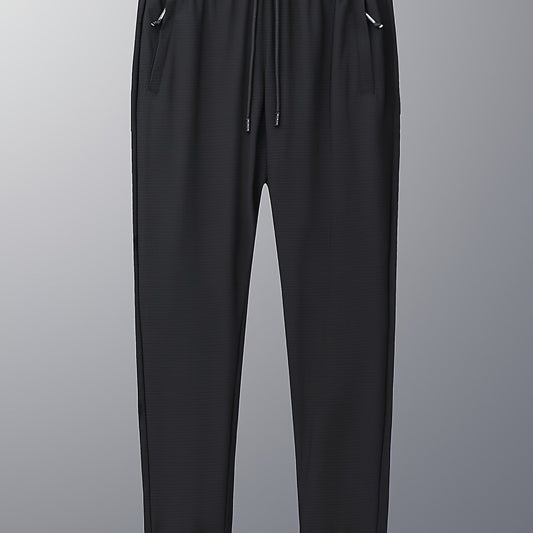 Men's Lightweight Zipper Pocket Trousers Casual Outdoor Pants