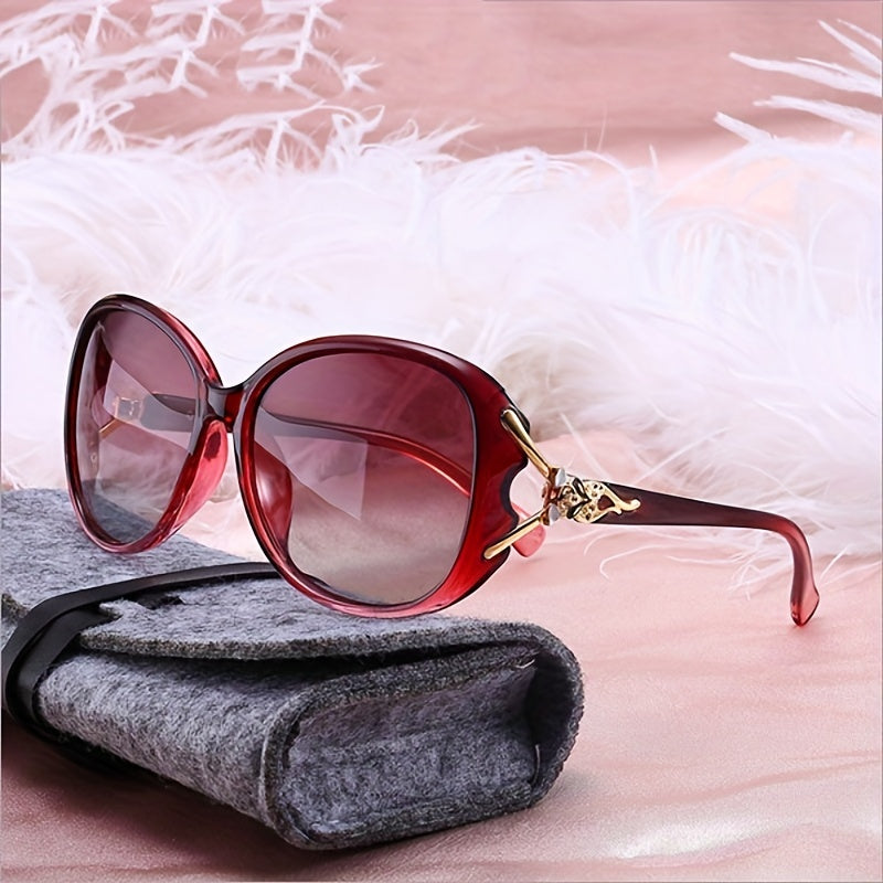 Vintage Women Oversized Polarized Sunglasses Ladies Large Shades Classic Fox