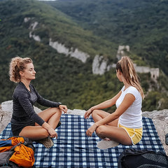 Foldable Waterproof Picnic Mat Plush Fabric Outdoor Camping Mat