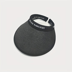 Straw Visor Hats Summer Sunscreen Travel Beach Hats UV Protection Sun Hats