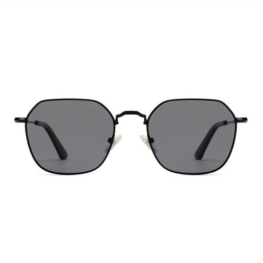 Polarized Hexagon Square Sunglasses Small Geometric Polygon Aviators