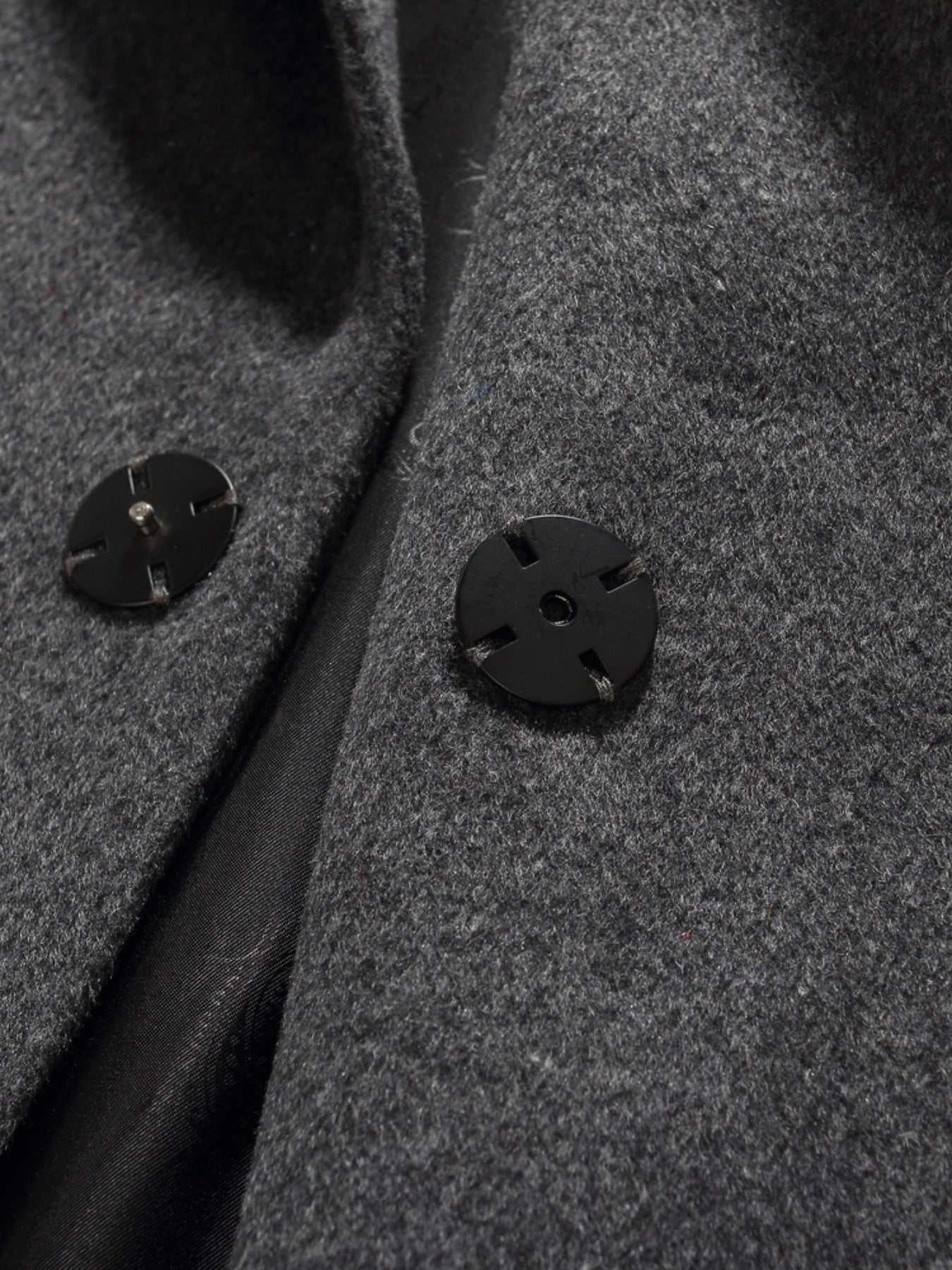 Men's Wool Blend Trench Coat Slim Fit Lapel Overcoat