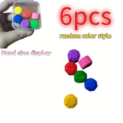 6pcs Nostalgia Guguan Game Colored Stone Grab Outdoor Activity
