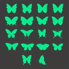 Glow In The Dark Butterfly Wall Stickers for Girls' Room