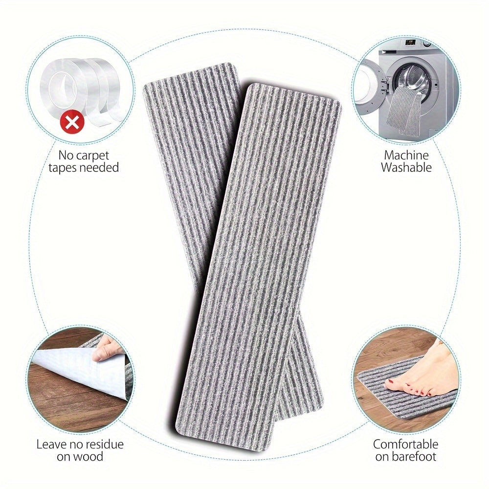 15pcs Non Slip Carpet Stair Treads Safety Rug Indoor Run