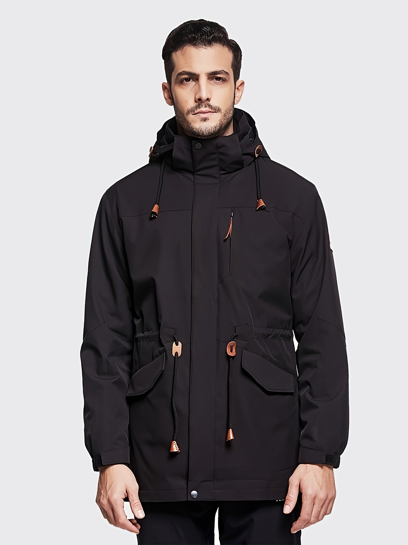 Men's Outdoor Hooded Windbreaker Jacket