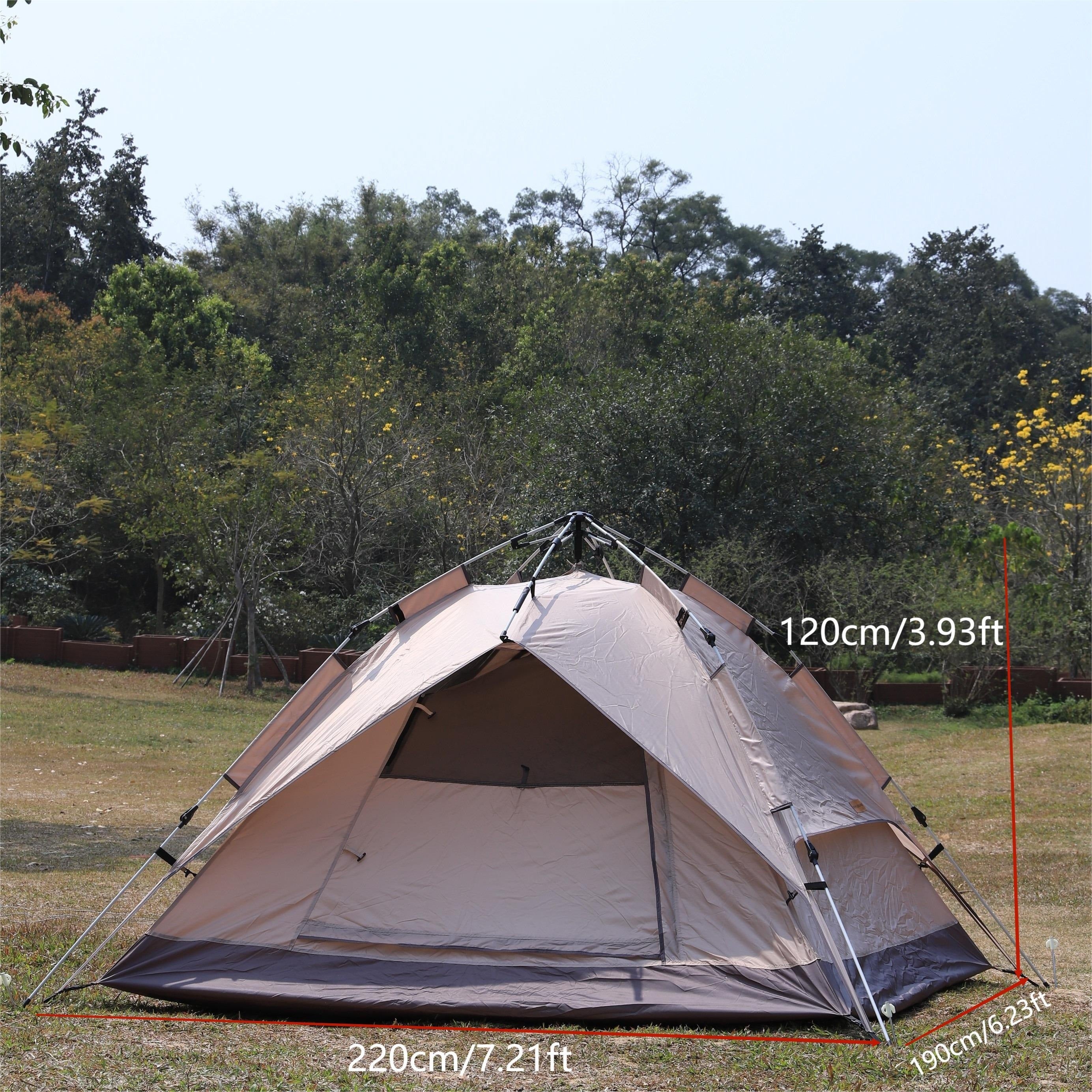 Waterproof Automatic Pop Up Camping Tent Double layer