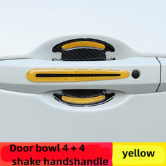 8pcs Carbon Fiber Car Door Handle Protector Anti-scratch Sticker