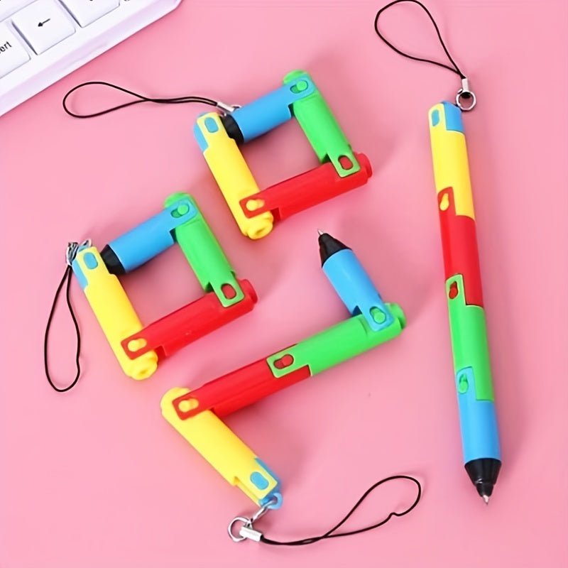 3pcs Folding Ballpoint Pen Bendable Deformable Pen 0 5mm