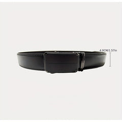 ZDC X12 Men's Leather Belt Automatic Buckle Casual Belt C Step Line 14 Pattern