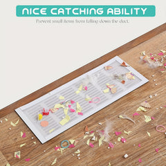 4pcs Rectangular Vent Screen Cover Magnetic PVC Ventilation Mesh 25.4x10