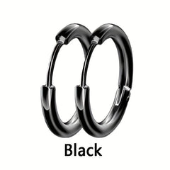 Titanium Steel Coil Earrings 8-16mm