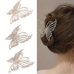 3pcs Pearl Butterfly Hair Clip for Women