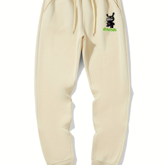 Cartoon Print Men's Drawstring Sweatpants With Pockets