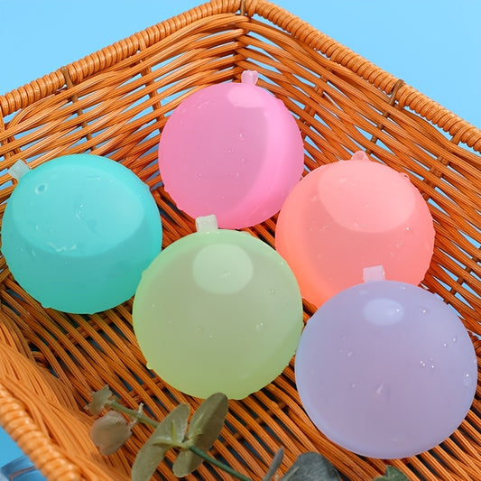 Silica Gel Water Balloon 24pcs Automatic Rapid Injection Reusable Water Balloon