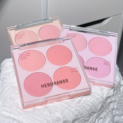 Sweet Four Blush Brightening Natural Nude Makeup Correcting Palette Matte Blush