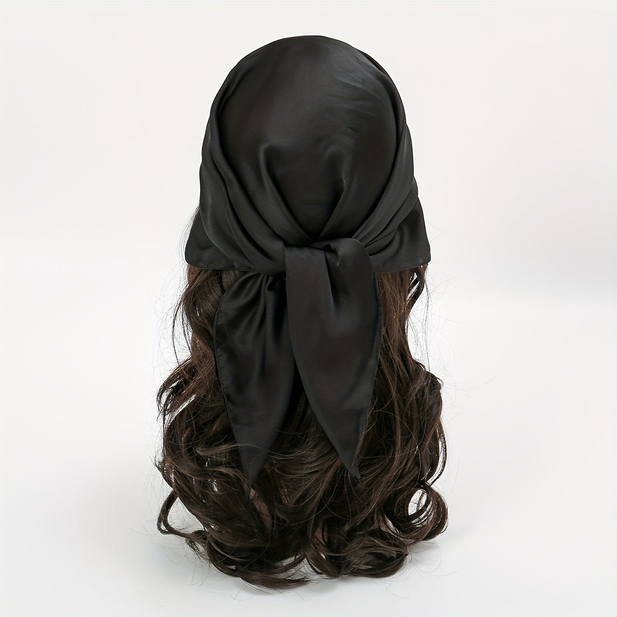 Satin Bandana Square Scarf Necktie Head Wrap Hair Accessory
