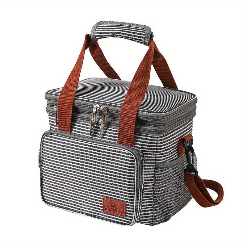 Insulated Oxford Cooler Bag Leakproof Beach Picnic School Office Travel