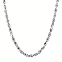 Stainless Steel Twist Chain Necklace Unisex Neck Jewelry