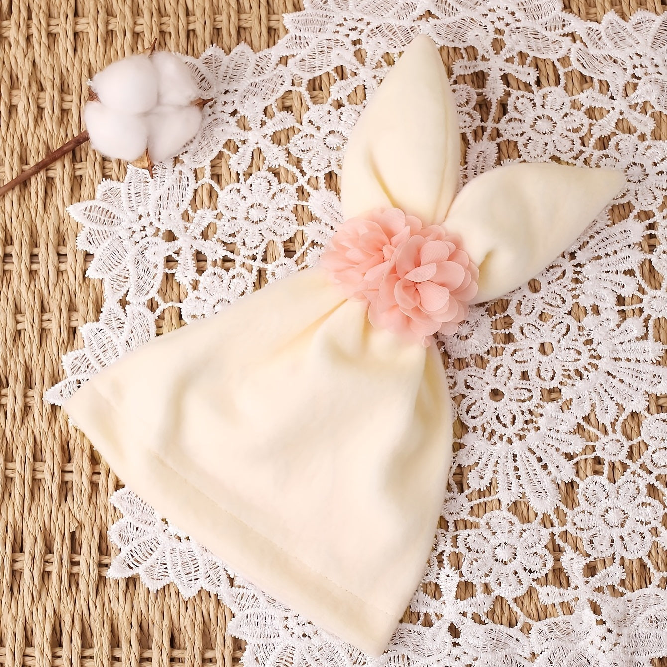 Newborn Fetal Cap Rabbit Ears Hat Photo Props