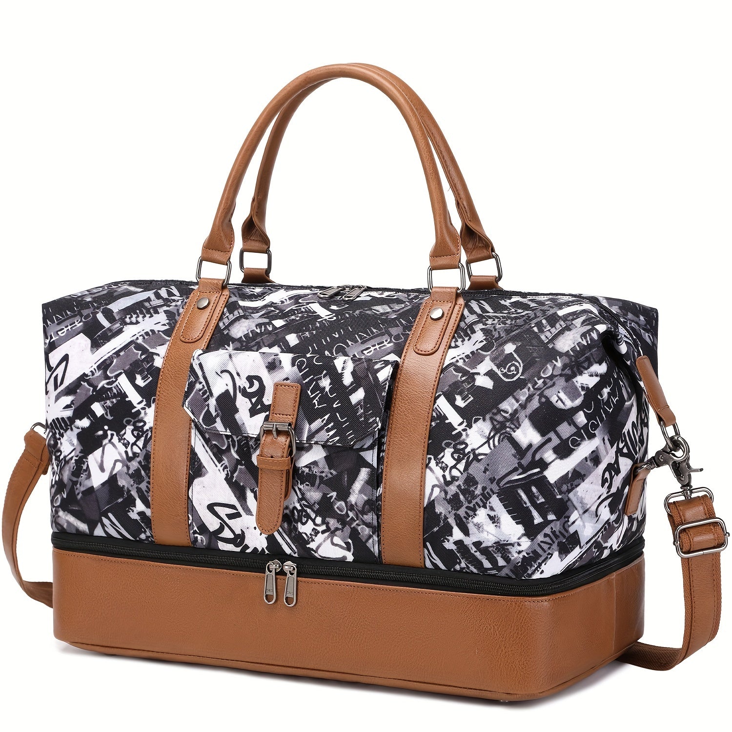 Large Capacity Duffel Bag Women's Carry on Handbag For Travel