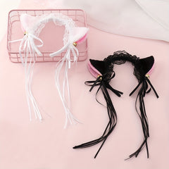 Light Up Lace Cat Headband Lolita Ear Cosplay Costume