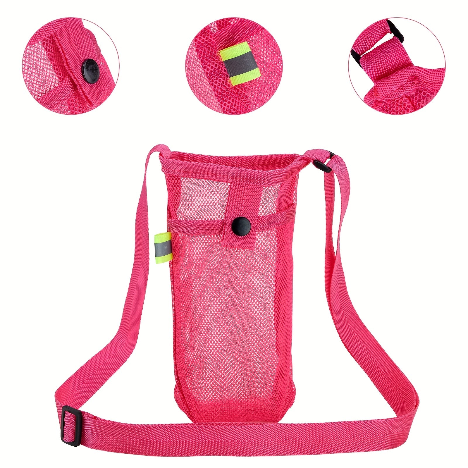 Portable Shoulder Bag for Water Cup and Phone Storage