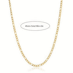 Stainless Steel 18K Plated Chain Necklace For Women Jewelry