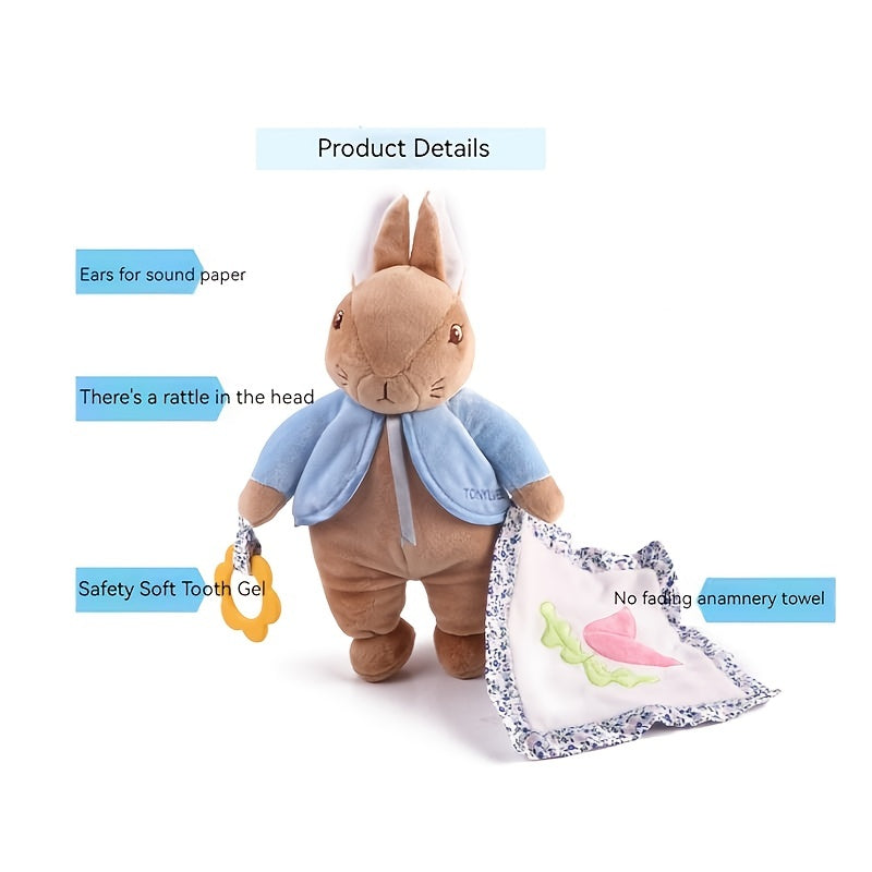 Plush Soothing Towel Baby Pacifier Doll Infant Saliva Towel for Pacifying