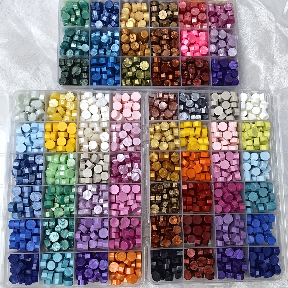 24 Colors Fire Lacquer Wax Pellet Set for Seal Stamp Tools