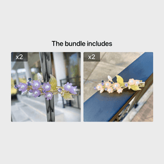 Lily of the Valley Hairpin Spring Clip Leaf Flower Headwear
