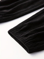 Men's Tapered Joggers Drawstring Corduroy Pants