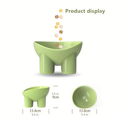 Macaron Raised Cat Bowl Anti Overturning for Cats and Small Dog