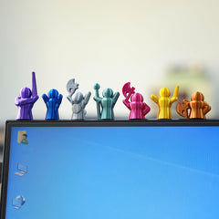 7pcs Pixel Game Character Set TTRPG Figures for Tabletop Adventures