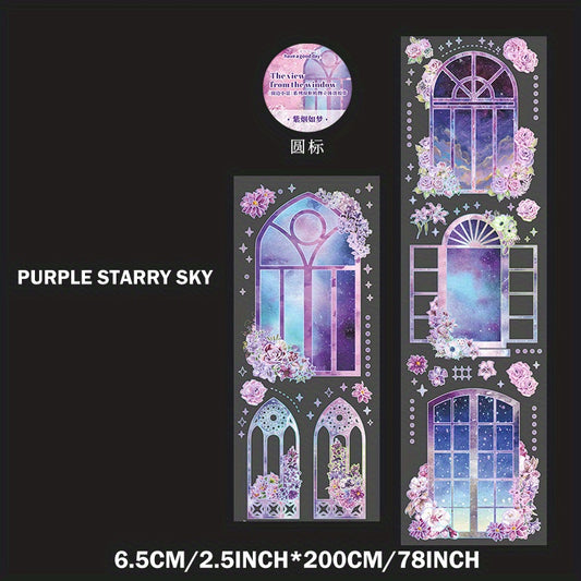 Vintage Dream Window Sticker Decal Waterproof for DIY Scrapbook Journal Notebook
