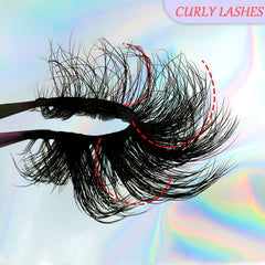 4 Pairs 18mm Fluffy Volume Full Strip False Lashes Faux Mink Dramatic Look