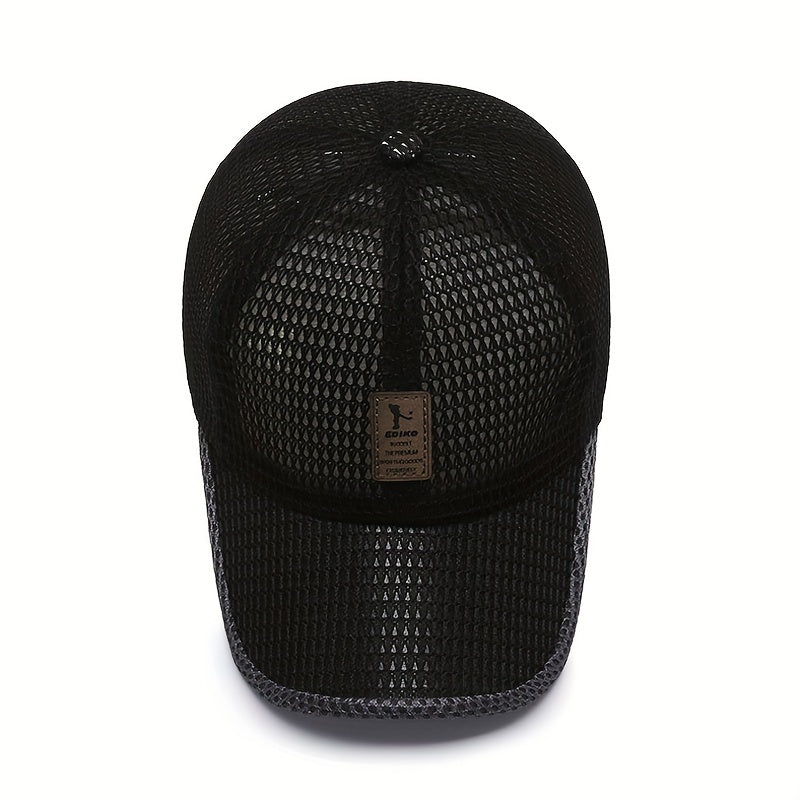 Men's Breathable Mesh Visor Baseball Cap for Summer