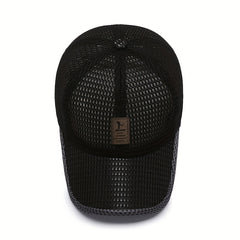 Men's Breathable Mesh Visor Baseball Cap for Summer