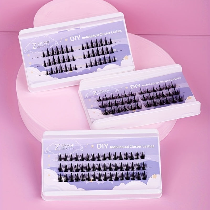 3 Rows Cluster Lashes Flower Fairy False Eyelashes Thick Chemical Fiber