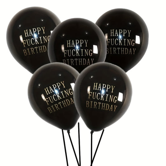 10pcs Birthday Balloons Letters Printed Balloons for Party Decoration