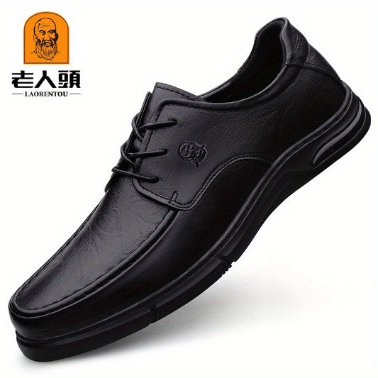 Men's Derby Shoes Lace up Front Dress Shoes For Men Business Formal Wedding Tie