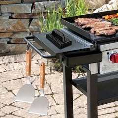 Stainless Steel Grill Hamburger Shovel Hook Grilling Spatula