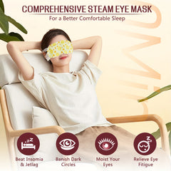 10 Disposable Steam Eye Masks Blackout Hot Compress Eye Mask
