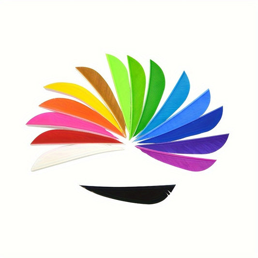 50pcs 5.08cm Turkey Feathers Fletchings for DIY Arrows